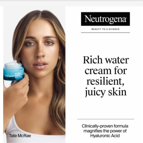 Neutrogena Hydro Boost Hyaluronic Acid Hydrating Cream Face Moisturizer 1.7oz - Picture 2 of 6